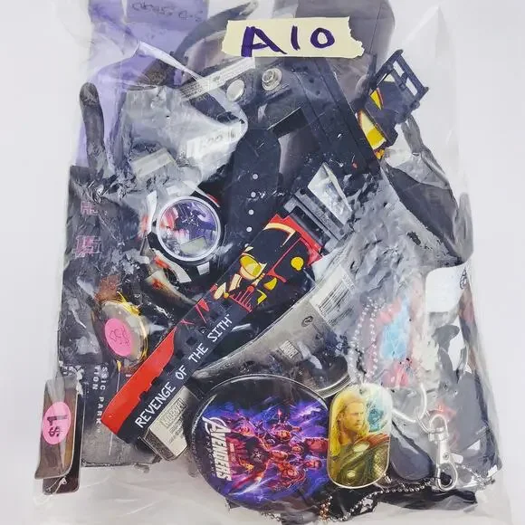 Disney Men's Mix Pop Culture Mystery Jewelry Bundle – 1.12 Pound AS-IS Lot A10